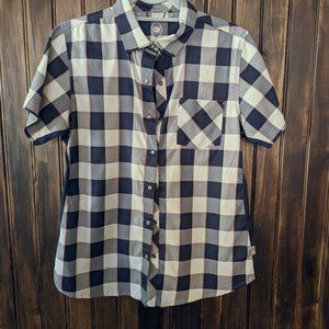 Women's Club Ride Bandera Shirt Navy Plaid